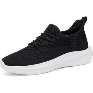 ⚡Men Black Fashion Mesh Non Slip Lightweight Workout Breathable Gym Sneakers